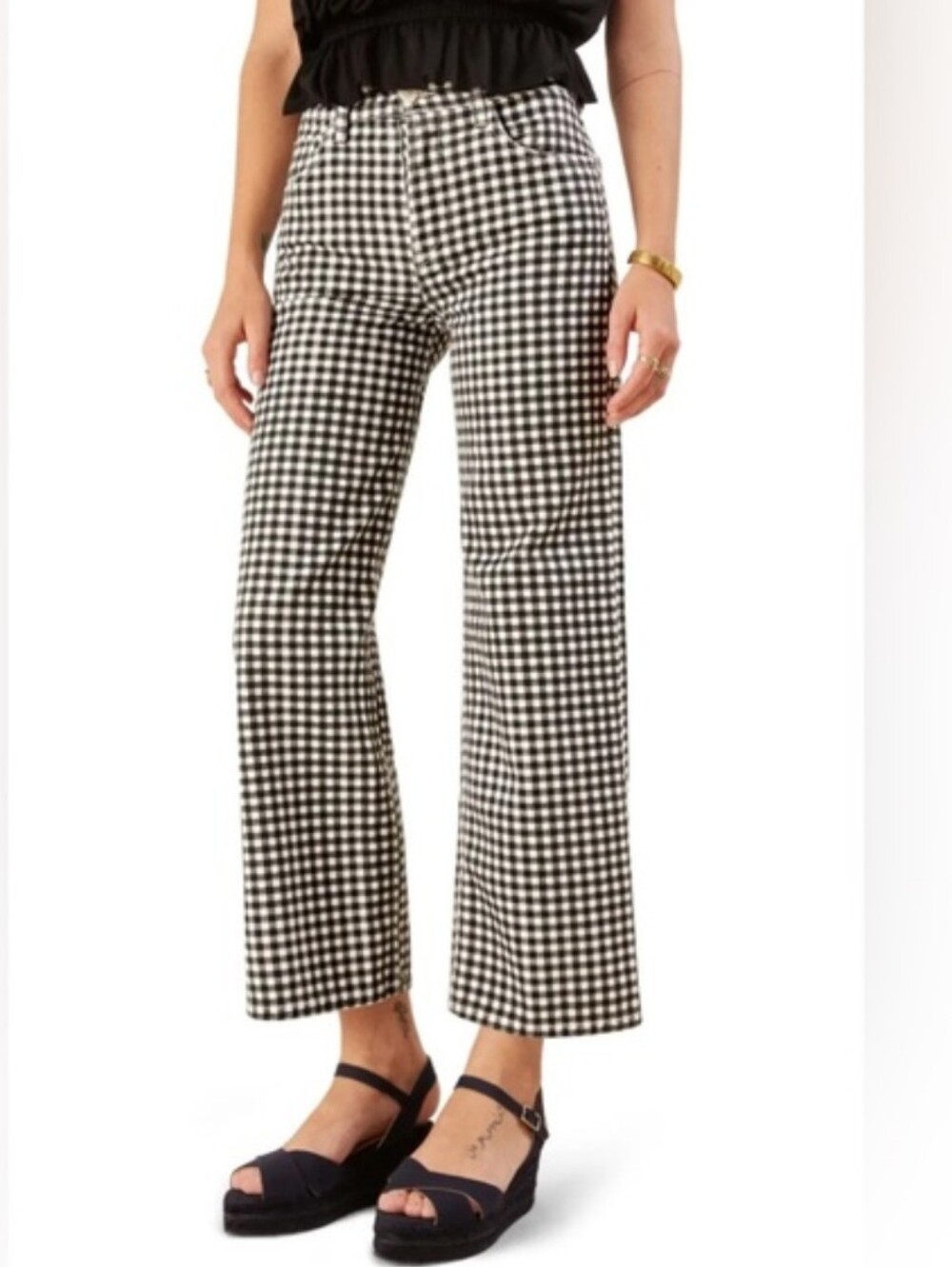 🆕Reformation Gingham Fawcett Jeans